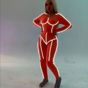 @GSUWOO ON IG: Orange Power Ranger Jumpsuit